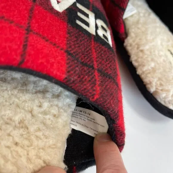 Dearfoams Unisex Grand Bear Slippers Sz m 11/12 w 13/14 - Picture 4 of 7